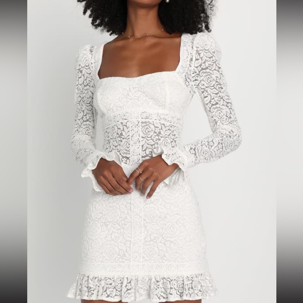 Lulus Lace Open Back Dress